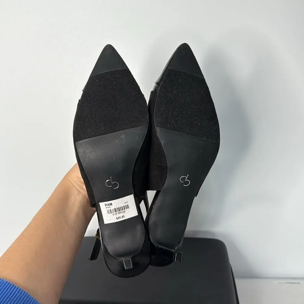 Dressbarn Pam Black Slingback Pumps Size 8